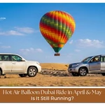 sunrise balloon ride Dubai dunes April and May
