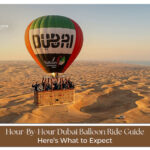 Hot air balloon Dubai sunrise over desert