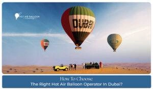 Hot air balloon Dubai Blog Banner By hotairballoondubairide.com