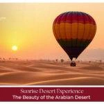 Sunrise over the Arabian Desert dunes